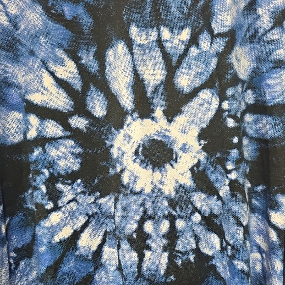 LuLaRoe Blue Tie-Dye Long Sleeve Dress - Picture 3 of 5